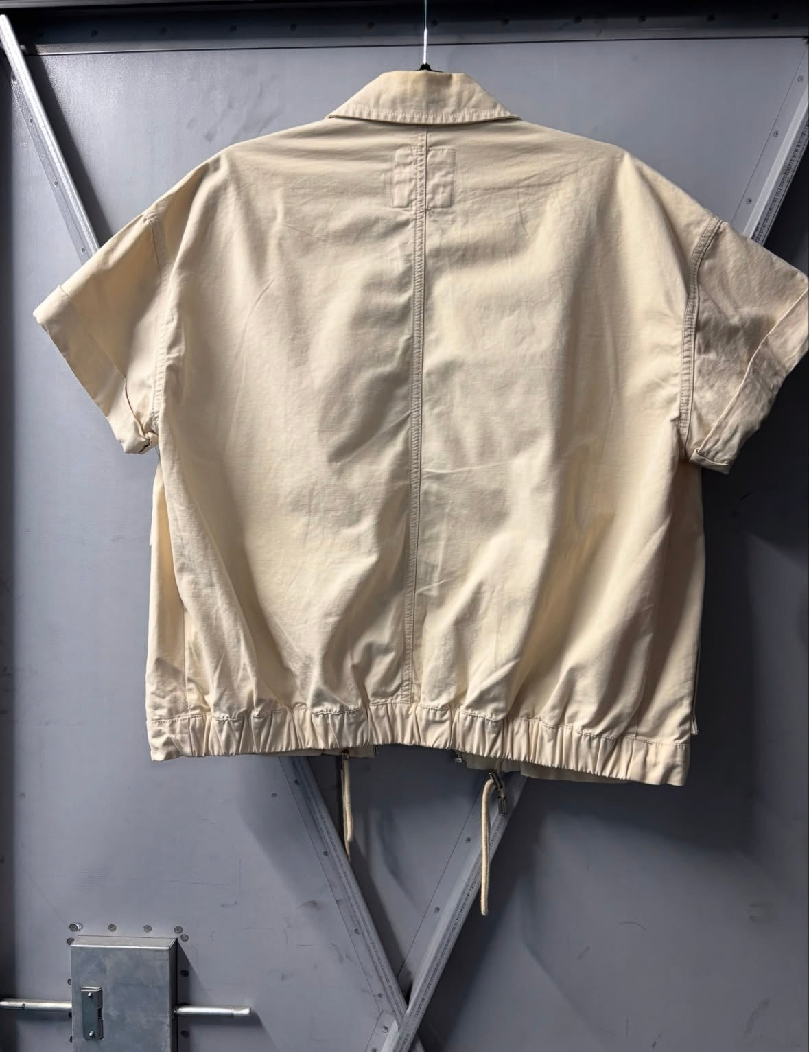 GAP Cream Short Sleeve Utility Jacket