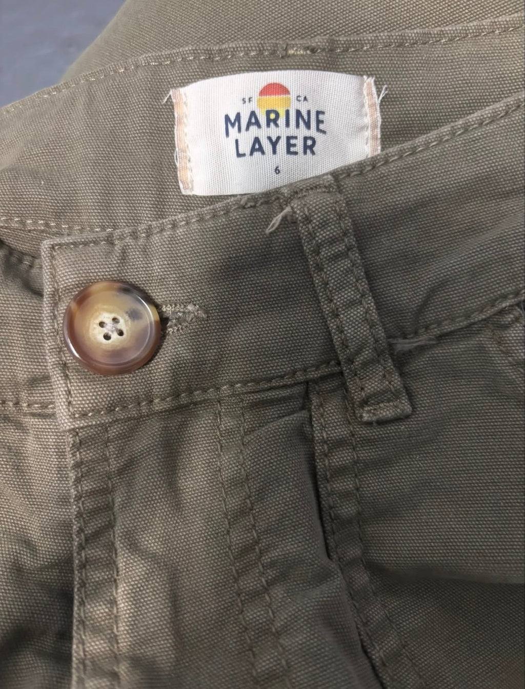 Marine Layer Olive Utility Carpenter Pants