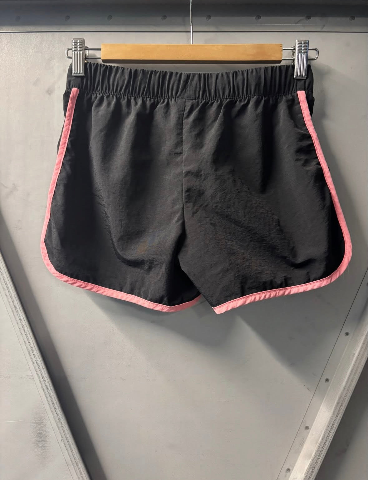 Old Navy Women’s Black Athletic Running Shorts with Pink Trim